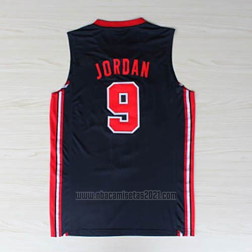 Camiseta USA 1992 Michael Jordan #9 Negro